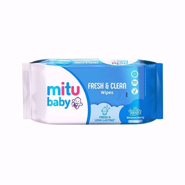 Mitu Baby Wipes Blossom Berry 20 Sheets